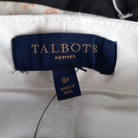 NWT Talbots Petites white denim jean skirt size 8P - Picture 10 of 10